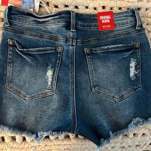 Distressed Frayed Shorts- Wax Jean Collection size Large